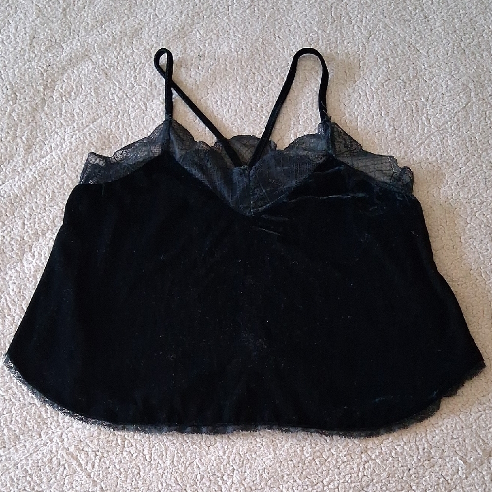 Storia Dark Green Velvet Camisole